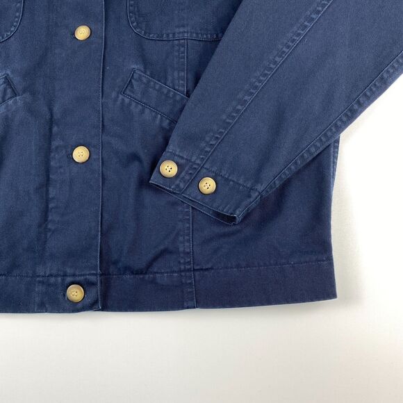VTG 90's Paul Harris Design Shacket Cotton Twill Button Front Pockets Gorpcore - Picture 11 of 11
